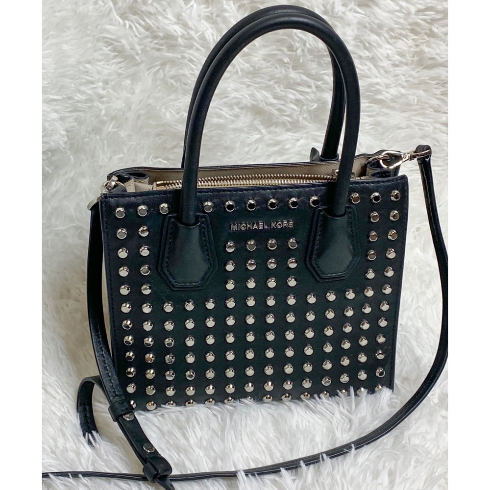Michael Kors Mercer studded leather crossbody